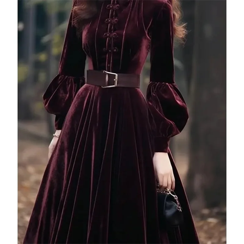 Heekpek Dames wikkeljurk met lange mouwen van fluweel elegante midi-jurk met V-hals geplooid bodycon cocktailjurk feestjurk herfst winter formele jurken, Zwart, L