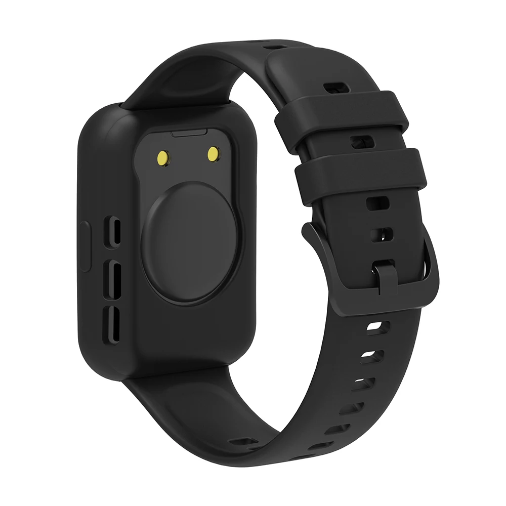 Enhanced Silicone Strap with Protective Case for Smartwatch Replacement Band