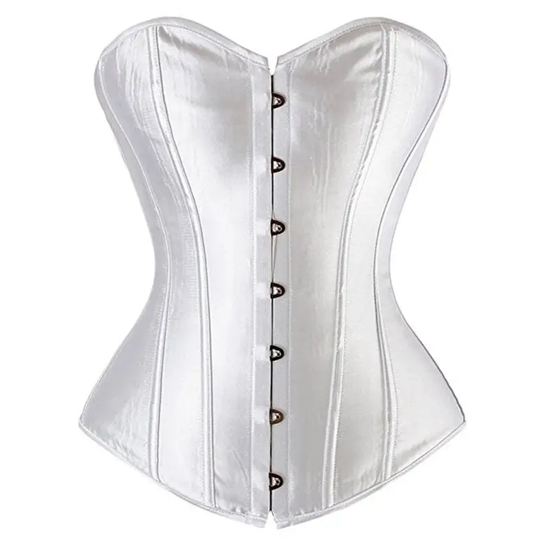 Caudatus Black Corset Top Plus Size Bustiers Overbust Satin Sexy Costume Corselet Brocade Vintage Style Bridal Korsett Women - Image 8
