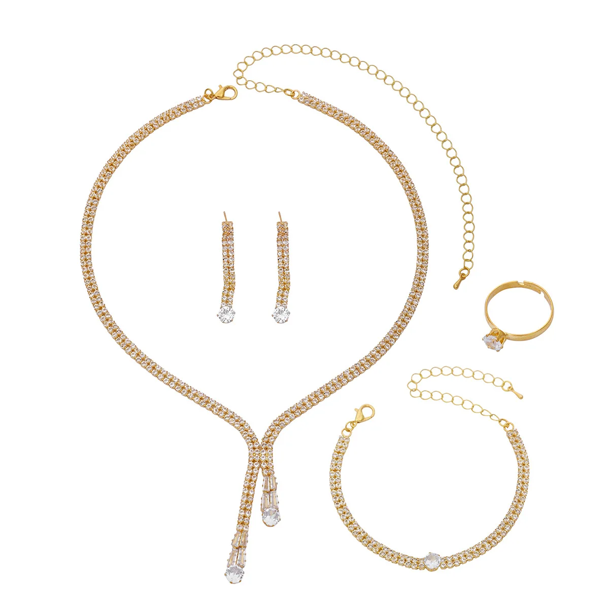 طقم شيمر إليغانس الذهبي