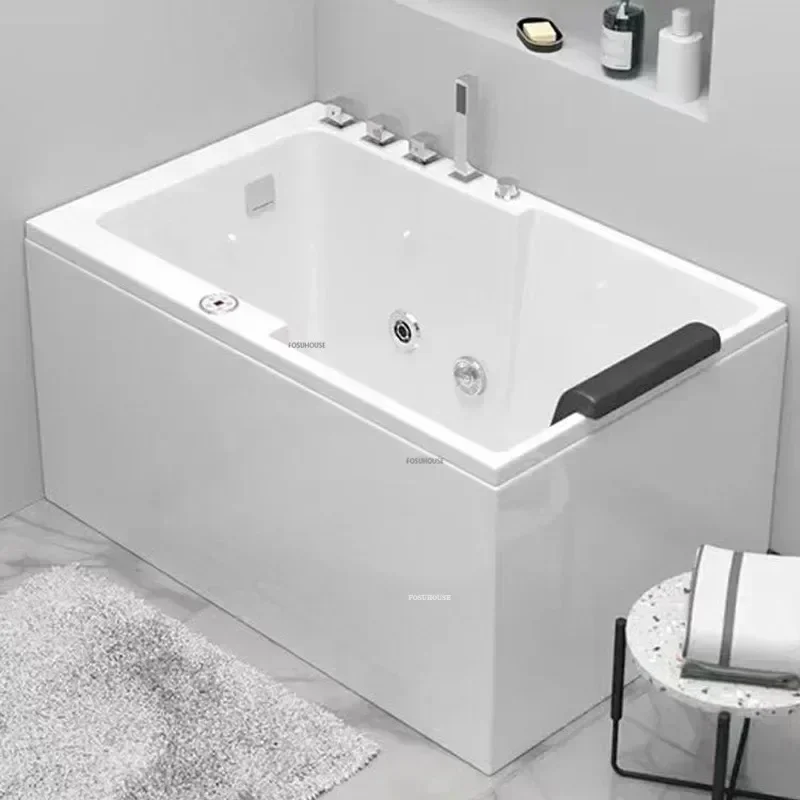 Constant Temperature Design Surfing Massage Bathtub Modern Household Bathtub Small Apartment Big Space Acrylic Soak In Jacuzzi