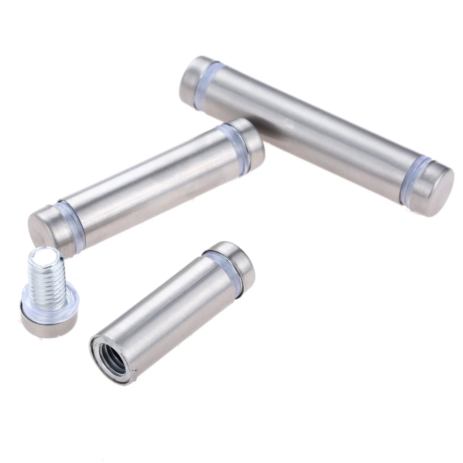 15 Viti Pubblicitarie In Acciaio Inox 12x25 Mm - Distanziatori Per Vetro, Oro - Foto 10