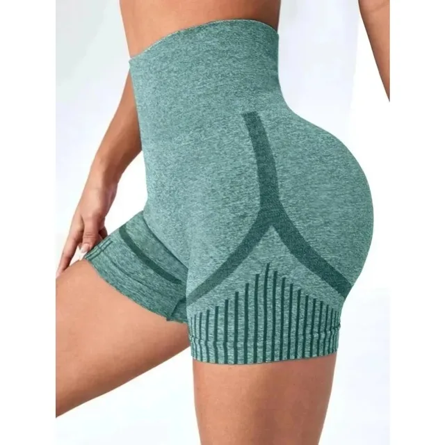 1Pcs Women Yoga Shorts High Waist Workout Shorts Fitness Yoga Lift Butt Fitness Ladies Yoga Gym Running Short Pants Sportswear 2