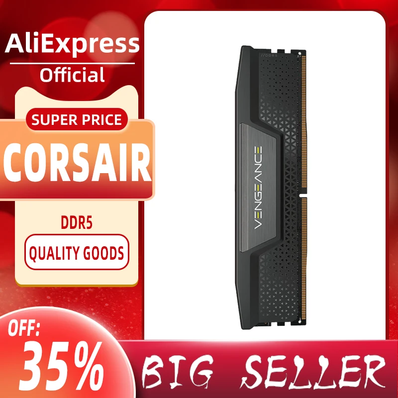 Corsair – barrette de Ram Vengeance DDR5 16 go/32 go pour PC de bureau,  module de mémoire vive, compatible avec Intel XMP 5600, 6000, 6200, 288,  3.0 broches - AliExpress