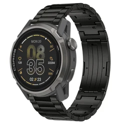 Titanium Quick - Release Metal Watch Strap - 20/22mm - Sunnto Run (Black)