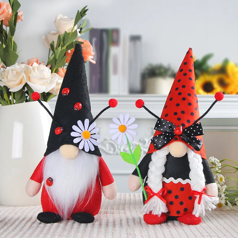 Ladybug Plush Doll for Home Decoration Creative Halloween Christmas
