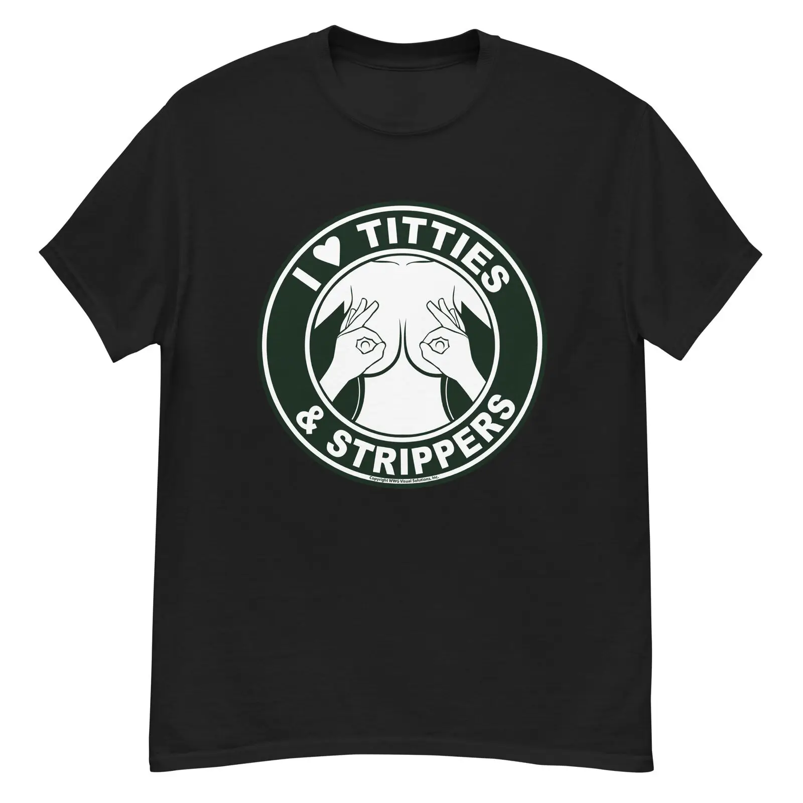 I Love Titties And Stripping T Shirt America Fun Vintage Maniche Lunghe O Corte