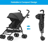 Wedyvko Poussette de Voyage Poussette de Voyage légère et Portable Design Poussette pour Enfants Pliante 6
