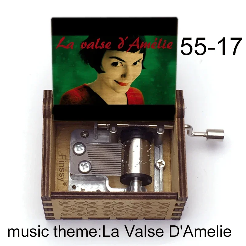 France Amelie music theme La Valse D'Amelie Music Box Hand Musical Box movie fans new year Christmas Music Gifts for Girls music box