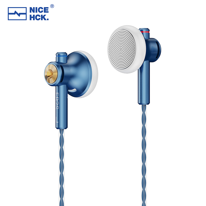 NICEHCK EB2S Pro 3.5mm Plug Microphone Flat-Head Earbud HiFi Wired Earphone 15.4mm LCP Dynamic Music Vocal Headset PK1 PK2 MX500