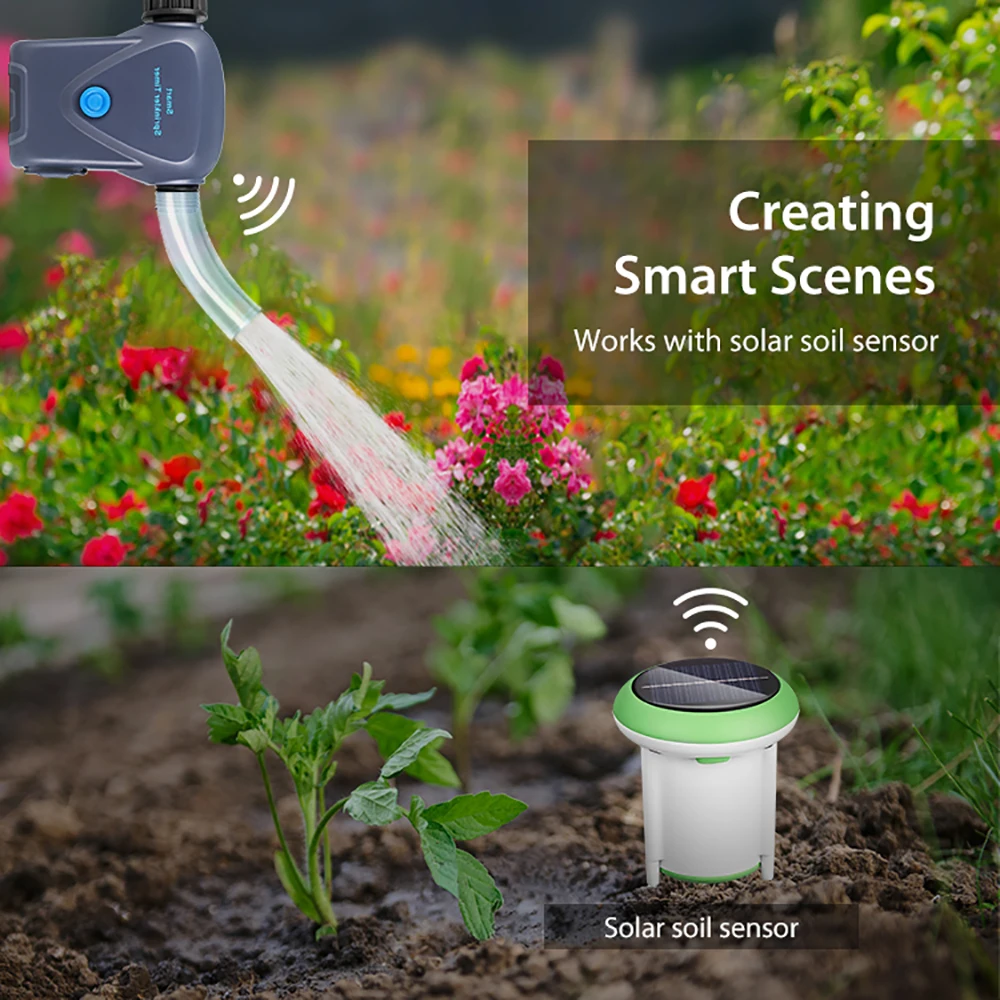 Tuya Zigbee Smart Sprinkler Timer Garden Watering  Ip66 Waterproof Automatic Drip Irrigation Control Work With Alexa Google Home, Alina Gadgets
