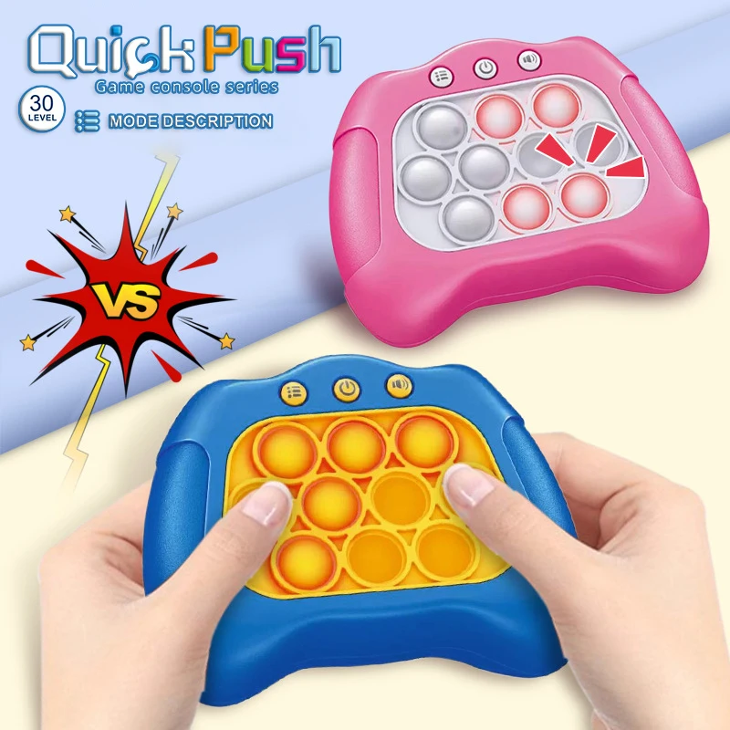 Console De Jeu Quick Push Bubbles,Jeu Fidget électronique,Puzzle