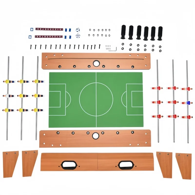 Mini Wooden Table Football Game Soccer Toy Kids Childrens Portable Foldable Indoor Outdoor Camping Party Games Birthday Gift