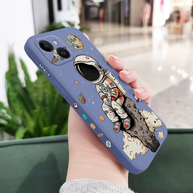 Saturn-Themed Adorable Kids' Silicone Phone Case