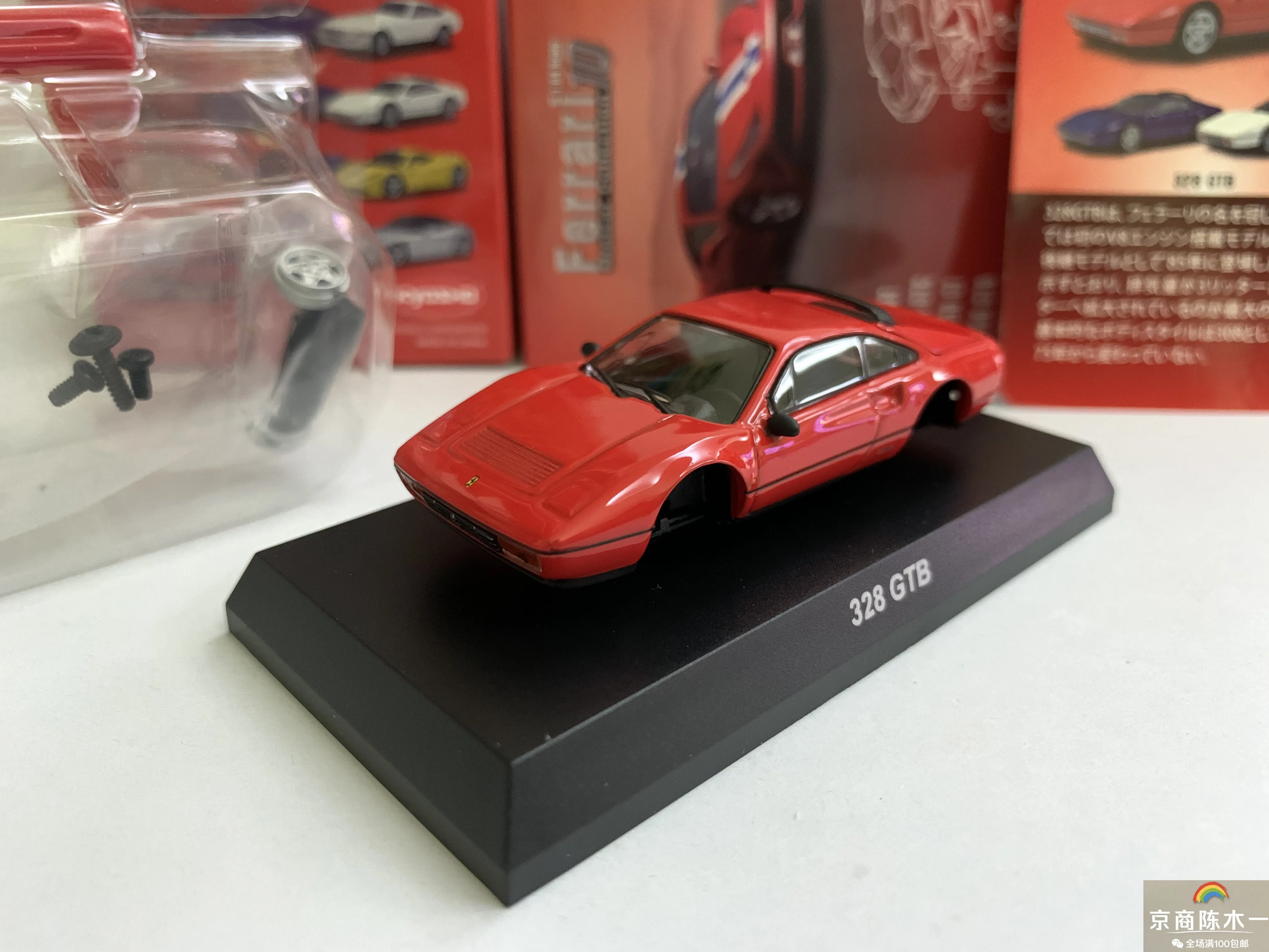 

1:64 KYOSHO ferrari 328 GTB die-cast alloy assembled car model toys