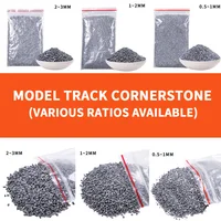 100G/bag 0.5-3Mm Train Track Cornerstone Railway Crushed Stone Diy Model Making Micro Roadbed Materials Model Scene for Diorama 1