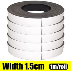 Versatile Self - Adhesive Magnetic Strips for DIY and Home Office Projects (Width 1.5cm)