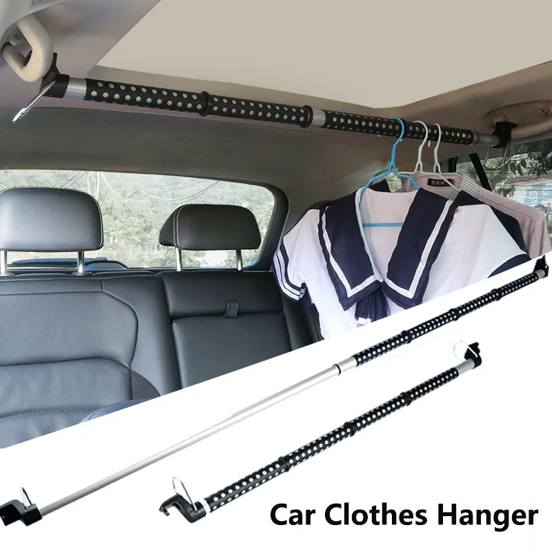 CarClothesHangerRVTruckSUVTelescopingBarVehicleClothingRack