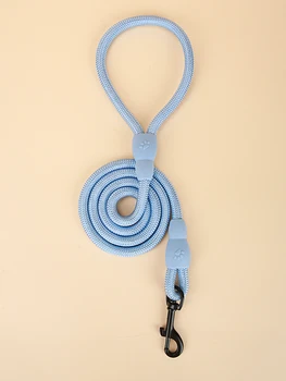 1PC Light Blue Round Rope Anti Slip Pet Cat and Dog Traction Belt