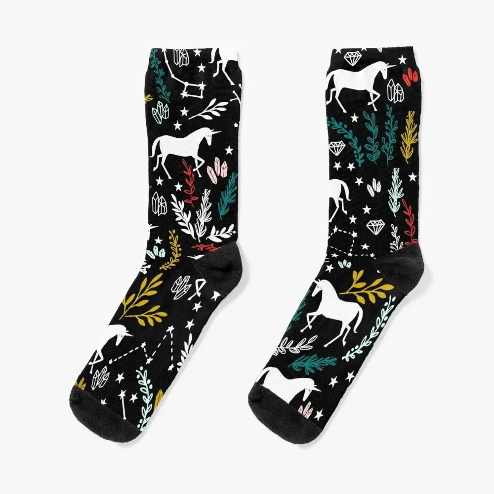 

Magical Unicorn and Star Constellations Socks new year New year's Socks For Men Women's