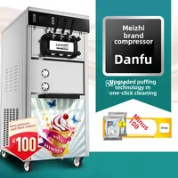 Automatic Commercial Ice Cream Machine High-End Upright Screen Soft Ice Cream Maker With Pre-Cooling Liquid Nitrogen Ice Cream M 2