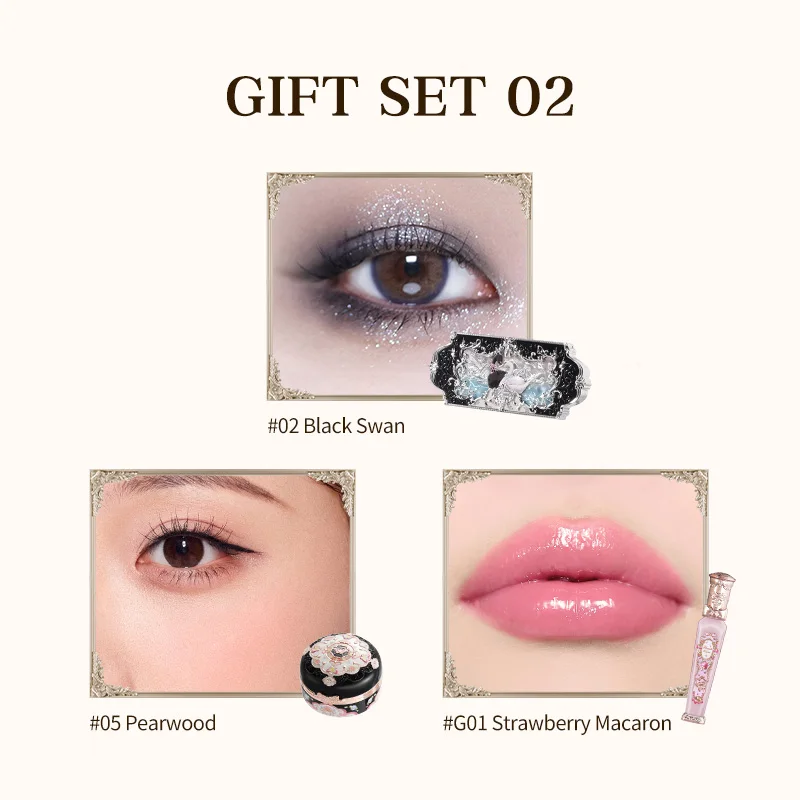 Flower Knows Christmas gift box includes eye shadow + blush + lip gloss