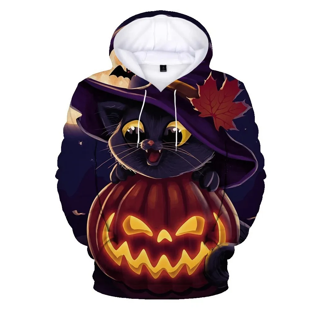 

3D Printed Men's and Women's Halloween Christmas Pumpkin Hoodie Hoodie Unisex Fashion Casual Hooded Sweatshirt