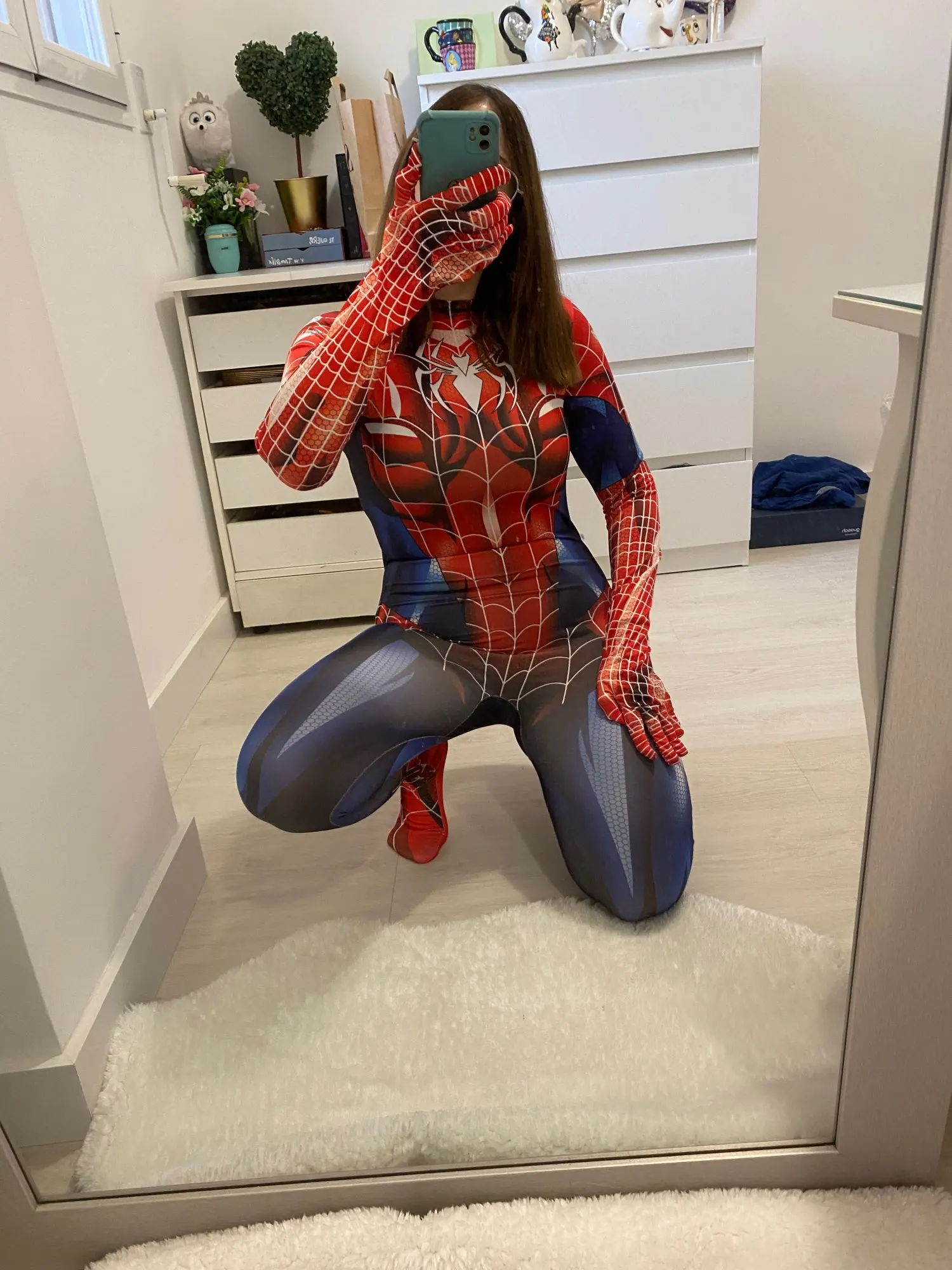 女性のためのスパイダーマンコスプレスーツ、セクシーなタイツ 