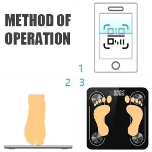 Bilancia elettronica intelligente per bagno, con analizzatore di massa grassa corporea, BMI e app mobile Bluetooth, per uso domestico, BMI e misurazione accurata del BMI._voghion.com