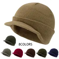 Unisex Warm Winter Hats Stylish Add Fur Lined Soft Beanie Cap With Brim Thick Winter Knitted Hats For Men & Women Dropshipping 1