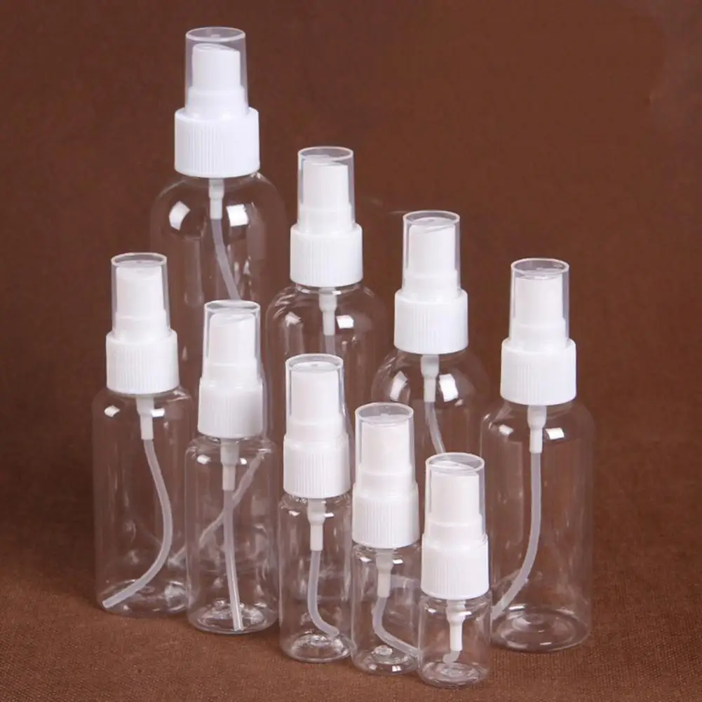 Portable Travel transparent spray bottle Mini Empty Spray Bottle Plastic Perfume Atomizer Refillable Bottles for Handwashing perfume atomizer refillable bottles perfume spray bottle