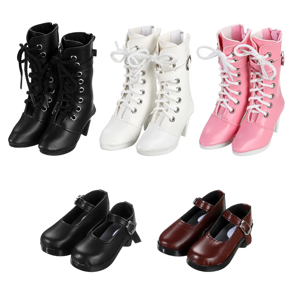 

Fashion PU Doll Boots High Heel Princess Shoes For Bjd 1/3 Doll Shoes Accessories 60cm Doll Clothes Wearing Play House Kids Toys