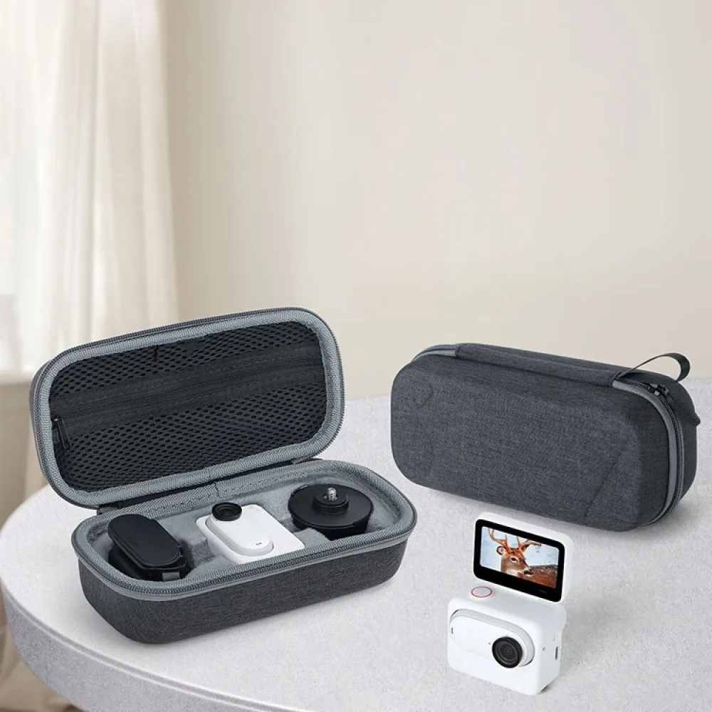 

Portable Mini Carrying Storage Case for Insta360 GO 3 Fitting Camera Accessories Black Mini Protective Storage Bag