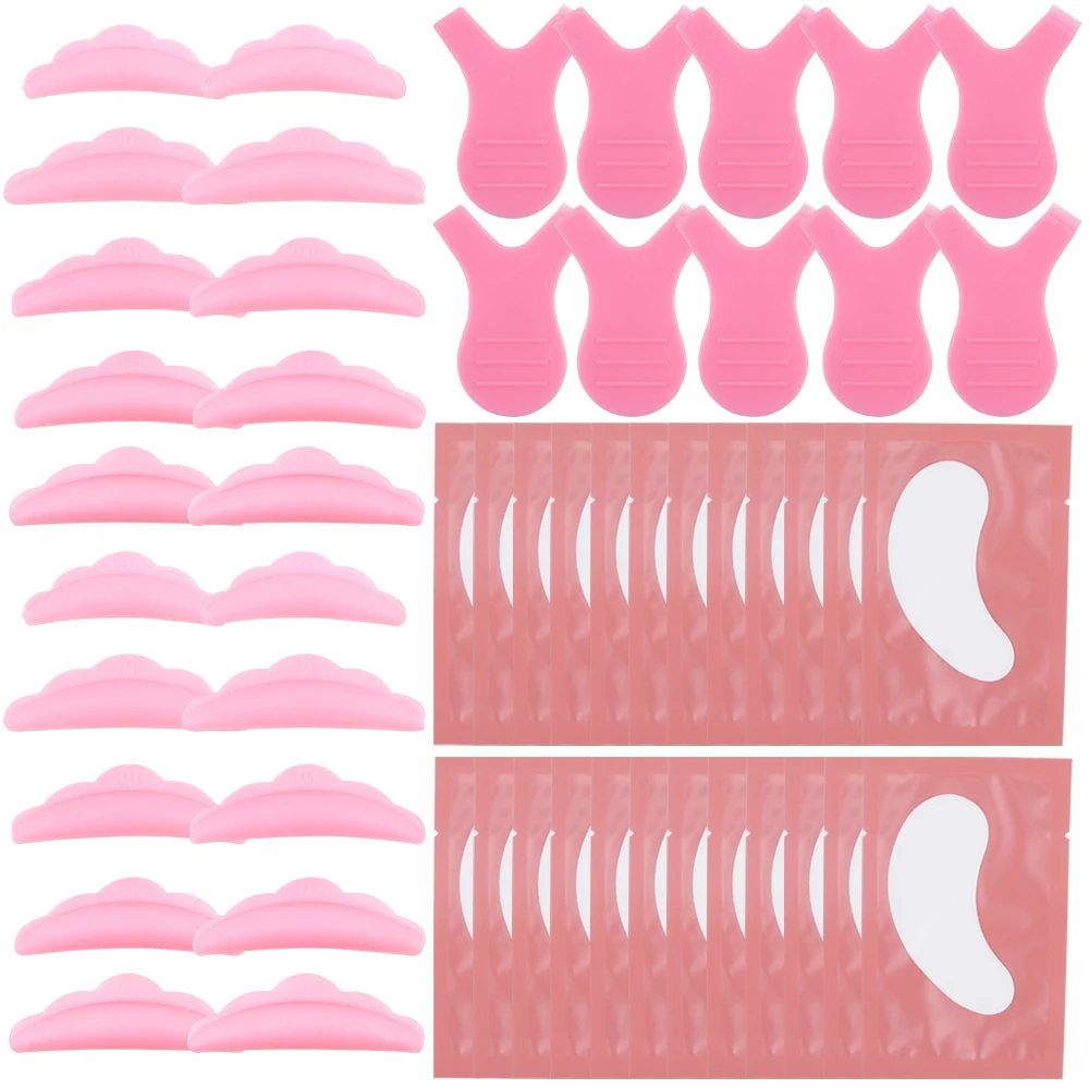 

40/70Pcs Eyelash Perm Curler Silicone Reusable Eyelash Lift Pads Y Shape Brush Under Eye Pads Patches Lash Extension Supplies