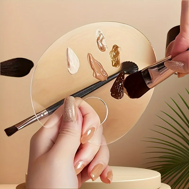 Liquid Foundation Palette Makeup Palette Makeup Artist Makeup Acrylic Makeup Lipstick Nail Art Mixing Plate