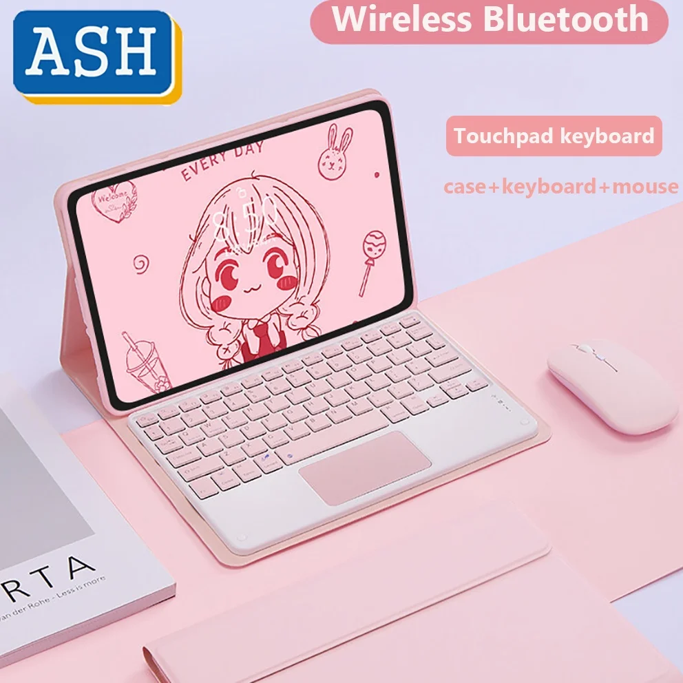

For OPPO Pad 11" Touchpad Keyboard Leather Case for OPPO Pad 11 Inch Wireless Bluetooth Keyboard Mouse Magic English Keyboard