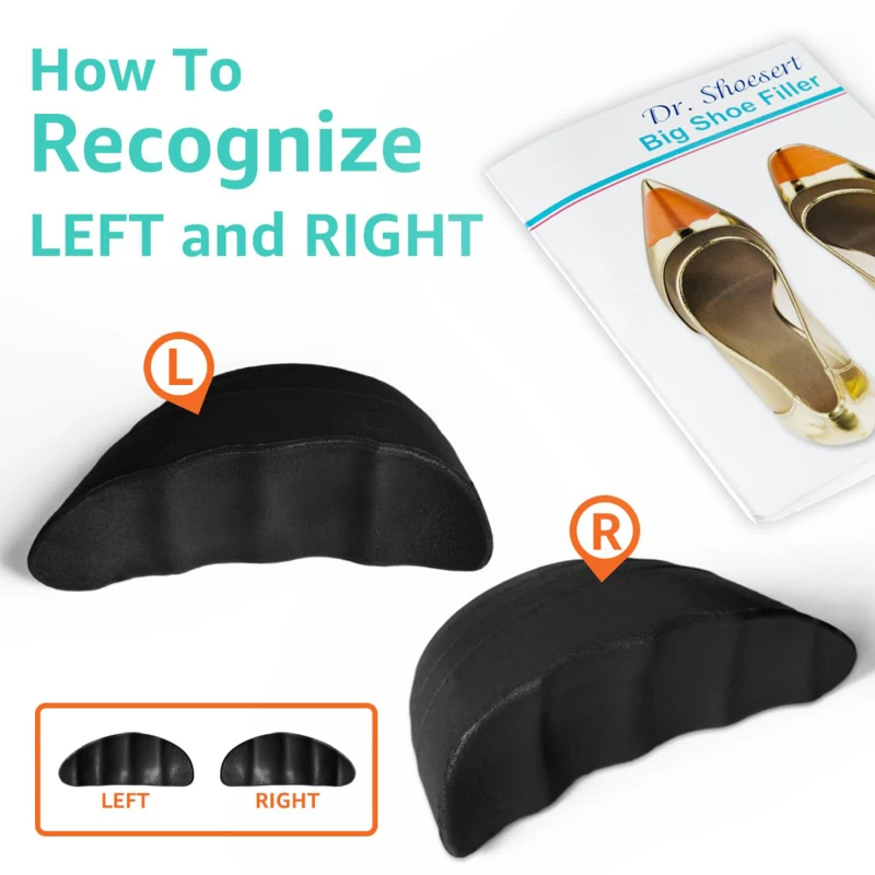 Toe Plug Soft Sponge Half Insoles Reusable Toe Filler Inserts for Shoes Adjustable Too Big Foot Brace Pads Unisex Shoe Inserts 5
