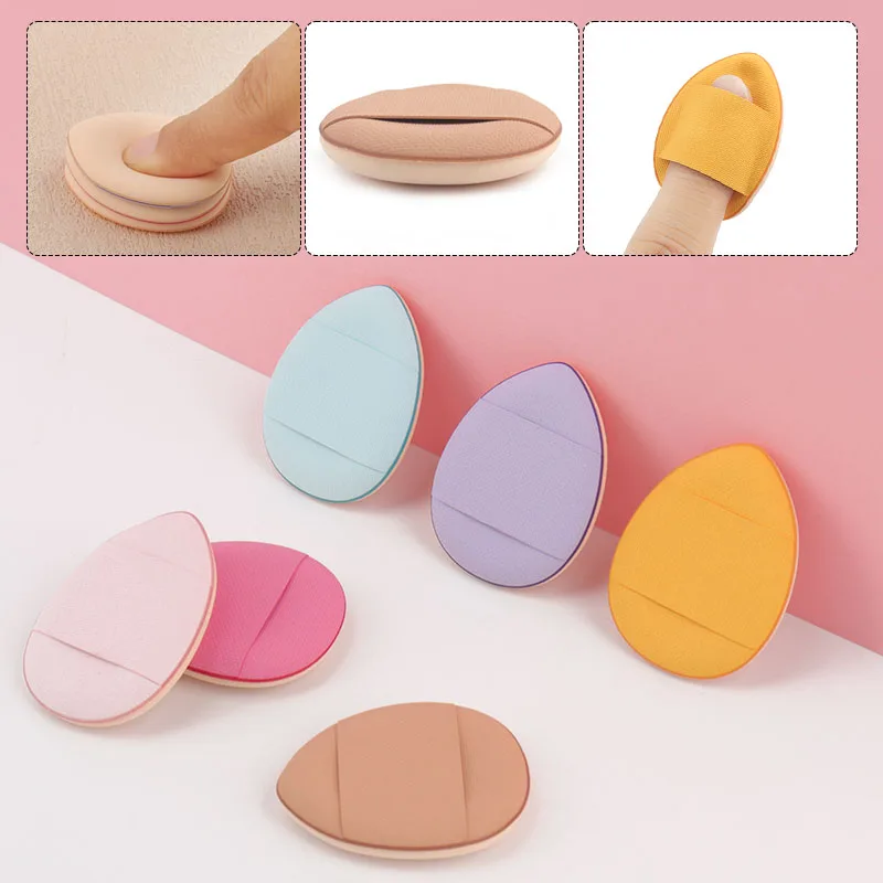 10 Pcs Mini Finger Sponge Puff For Makeup Foundation Powder Detail Face Concealer Cream Blend Cosmetic Sponges Accessories 2