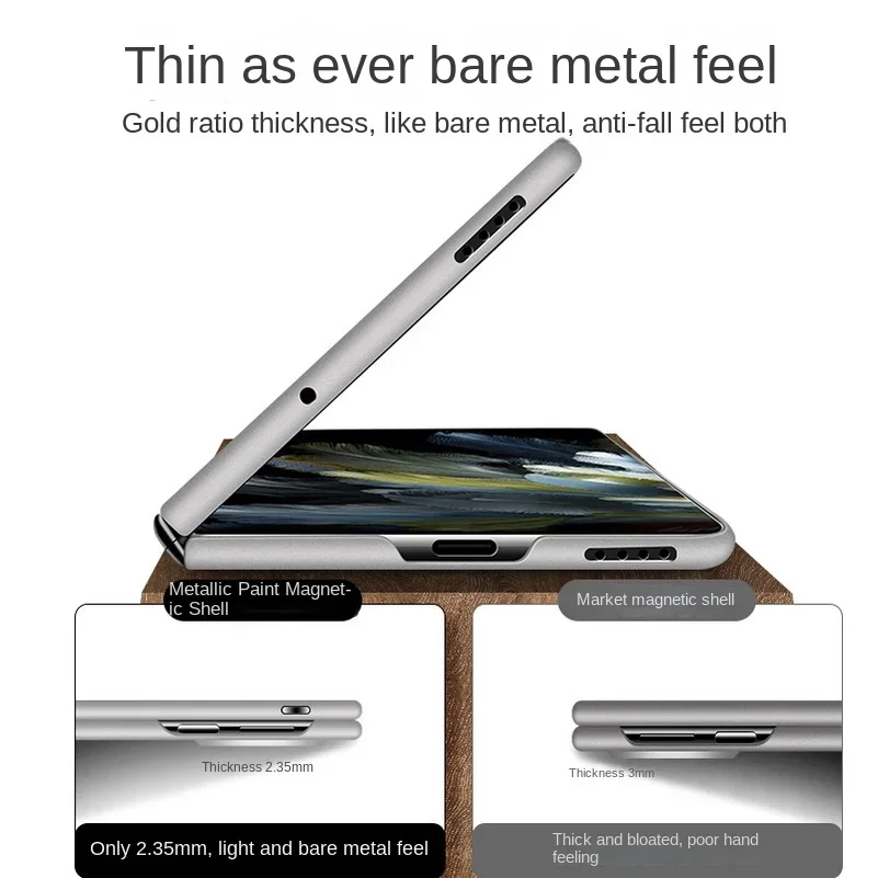 Ultra-Thin Magnetic Wireless Charger Phone Case with Camera Protection
