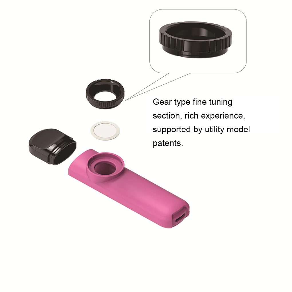Plastic Kazoo Instrument Lightweight ABS Professional Ukulele Accompaniment Beginners Music Lovers Kids Beginner Red
