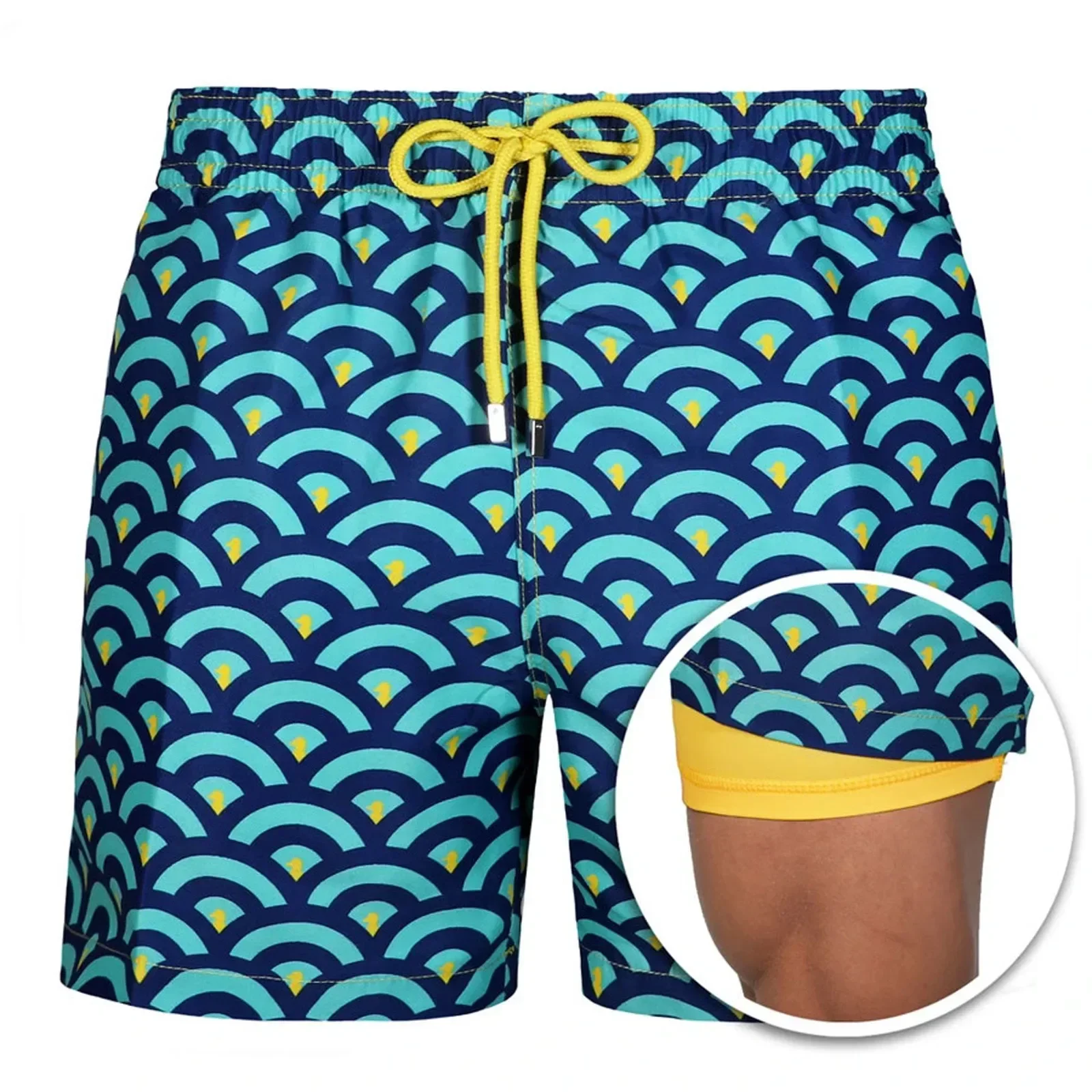 Customizable New Hot Selling 2024 Beach shorts with lining 3