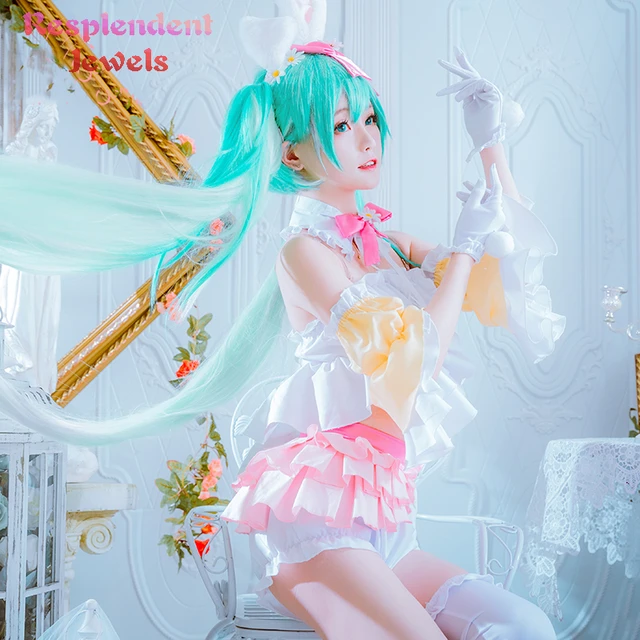 Miku Sunshine Holiday Girl Cosplay Costumes Anime Cute Lolita Cosplay  Clothing Kawaii Women Female Role-playing