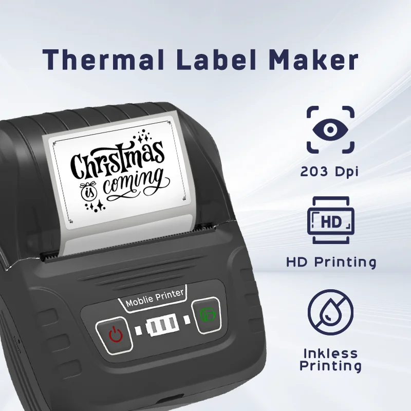 SINMARK SK58 Portable Thermal With Self-adhesive Labels Printer Mini Bluetooth Sticker Maker_voghion.com