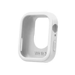 Soft Silicone Protective Cover for Huawei Watch Fit 3 - Lightweight Sport Watch Case (9 white)