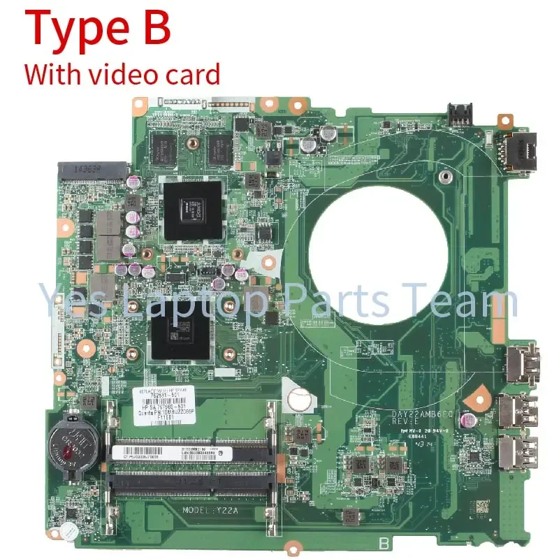 Placa-mãe para Notebook para hp Pavilion 17z-f000 17-f 762527501 762528-501 762531001 762526-501 Day22amb6e0-ddr3 - Imagem 5