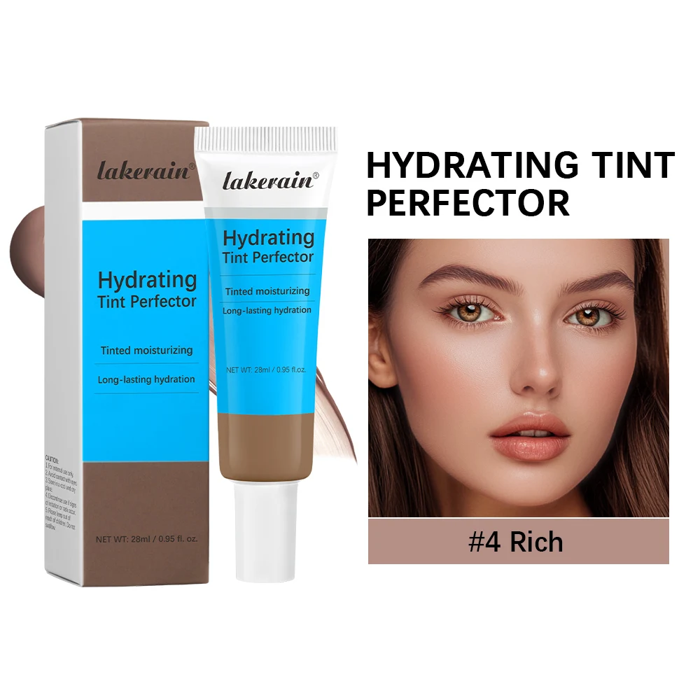 Foundation Tint Hydrating Light/Medium Light Buildable Coverage Natural Glow Finish Long-lasting Hydration Makeup Base  Cosmetic 2