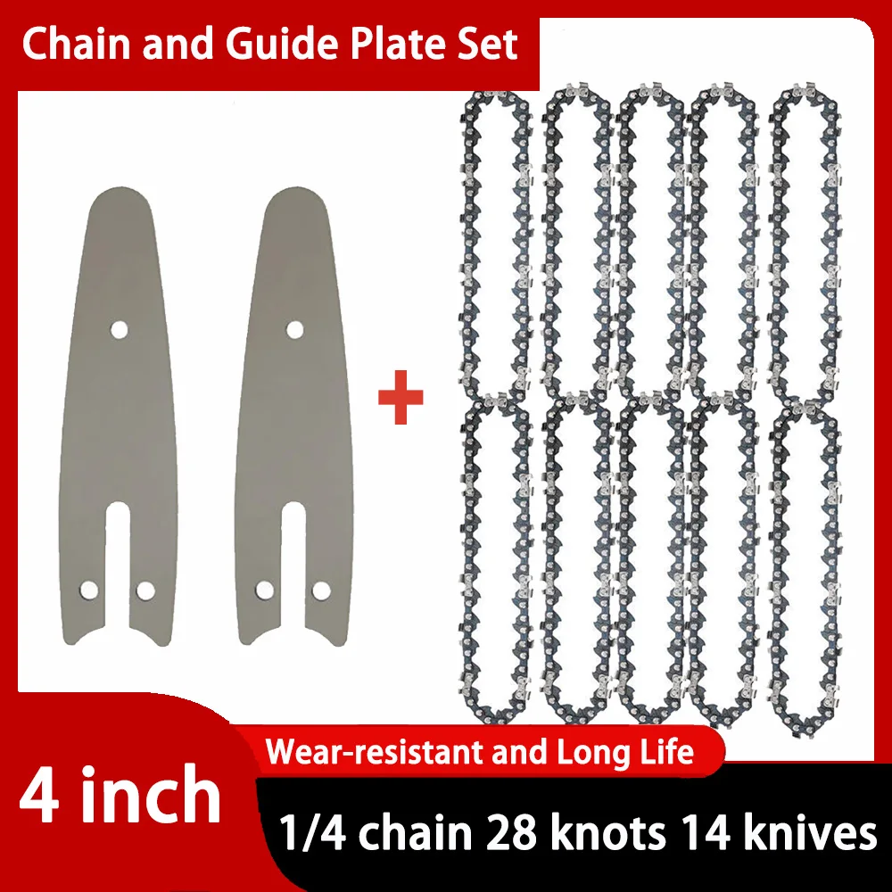 4 inch chainsaw for wood cutting wireless mini saw chain guid portable