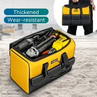 Sac à outils de 17 pouces, grand sac à outils avec 6 poches extérieures, sac à outils pour électricien, pour les amateurs de bricolage et les artisans 5