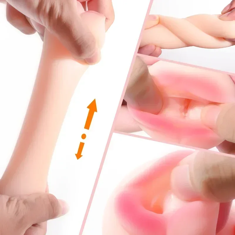 Male masturbator for Egg Portable Stimulator Penis Massager Soft Rubber Adult Sex Toys Men Realistic Vagina Pocket Pussy Mini Cups Masturbator