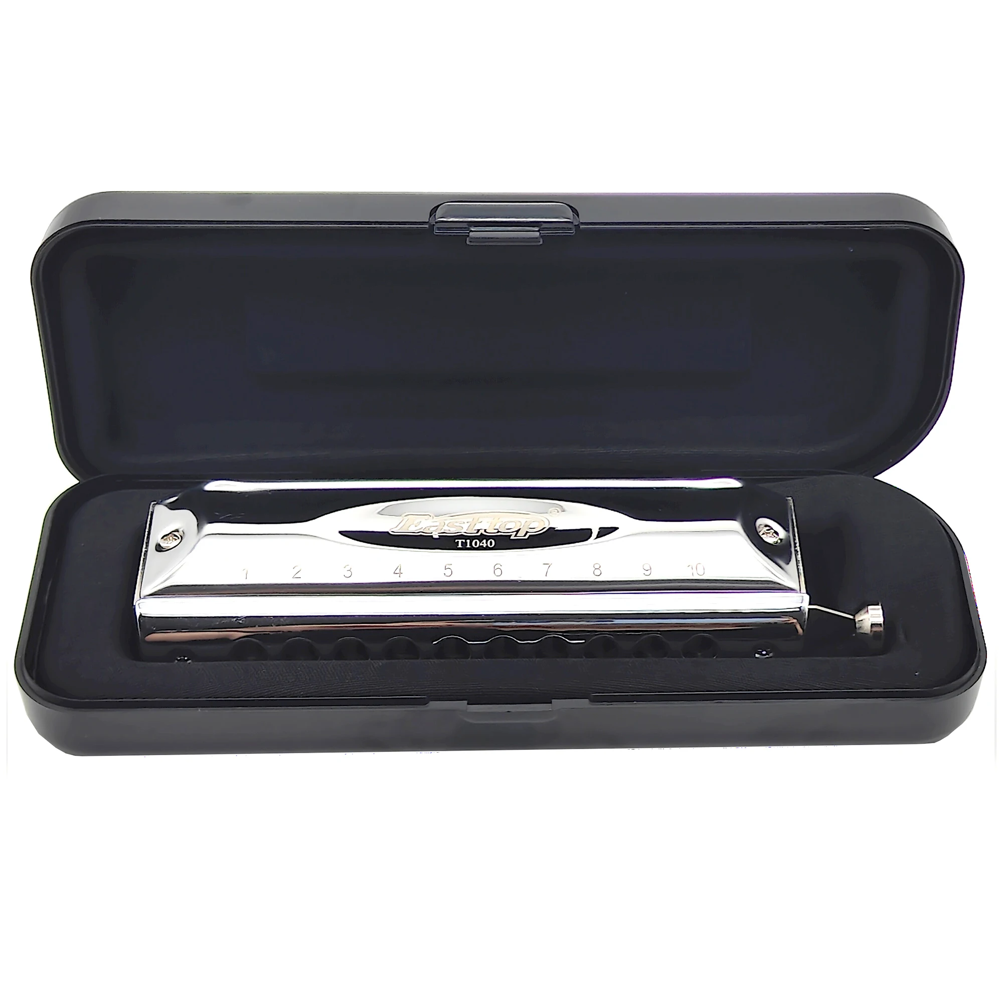 Easttop T1040 Chromatic Harmonica 10 Hole 40 Tone Playing Harmonica with Pure Tone Mouth Organ for Beginners Adults